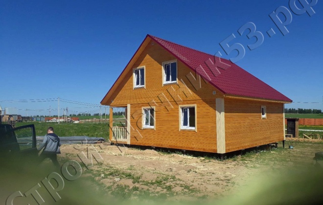 1 Брусовой дом К-35, 9×9, 148.5 м², Московская область, Подольский район, посёлок «Никулино» (7)